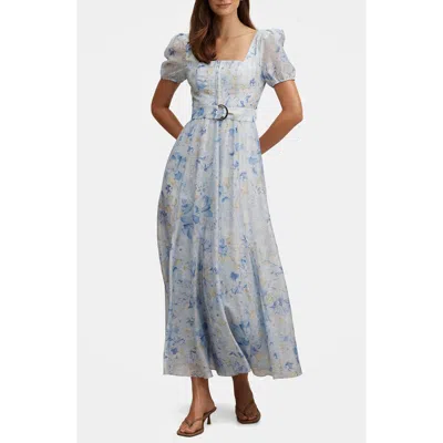 Ever New Marigold Belted Maxi Dress In Blue