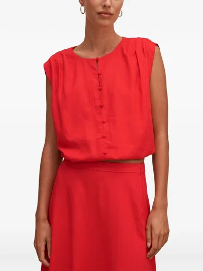 Ever New Naia Bubble-hem Top In Red