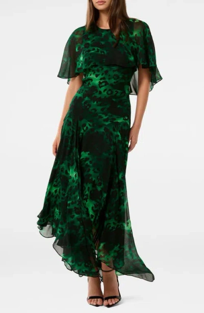 Ever New Otis Handkerchief Hem Maxi Dress In Green