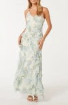 EVER NEW POPPY FLORAL RUFFLE MAXI DRESS