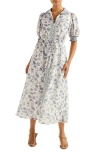 Ever New Rochelle Floral Midi Shirtdress In Multi