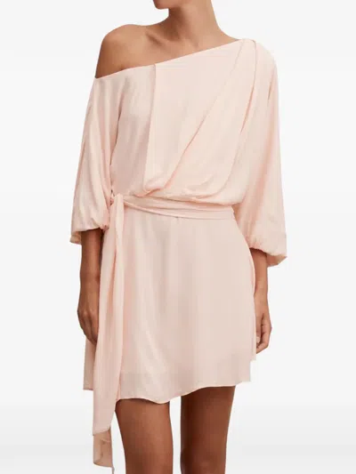 Ever New Sammy Draped Asymmetric Mini Dress In Pink