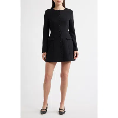Ever New Shelby Long Sleeve Blazer Minidress In Black