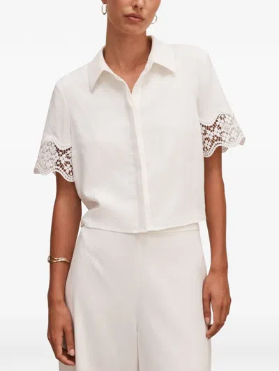 Ever New Skye Lace-trim Shirt In White