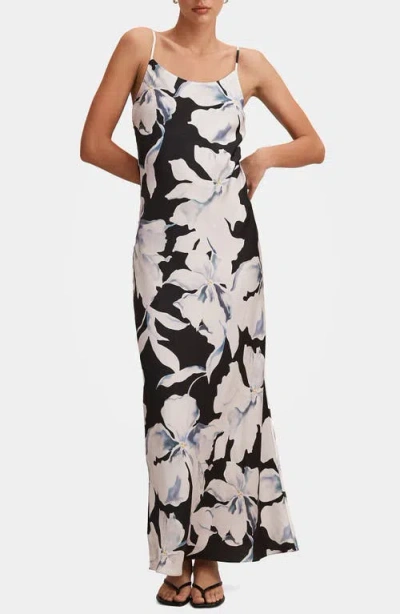 Ever New Valentina Floral Slipdress In Black