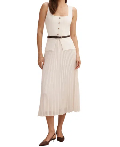 Ever New Women's Delphine Sleeveless Square Neck Dress In Neutral