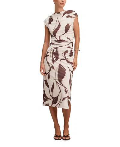 Ever New Women's Emery Mesh Ruched Dress In White