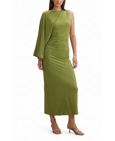 Ever New Women's Fleur Cape Shoulder Maxi Dress In Green