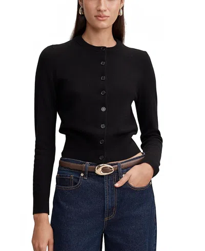 Ever New Women's Haisley Merino Blend Knitted Cardigan In Black