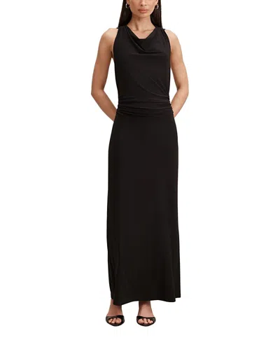 Ever New Women's Jae Bubble Back Hardware Maxi Dress In Black