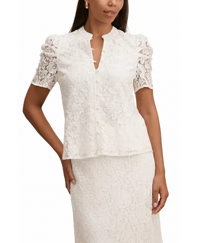 Ever New Women's Lina Short Sleeve Lace Blouse In Multi