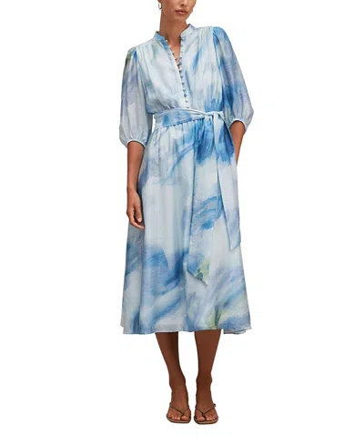 Ever New Women's Lorena Button Front Midi Dress In Blue