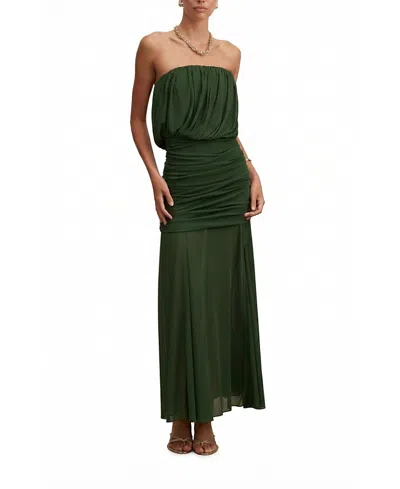 Ever New Women's Lyra Bandeau Draped Maxi Dress In Green