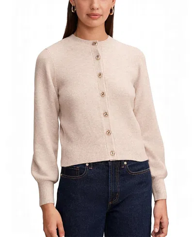 Ever New Women's Magda Balloon Sleeves Cardigan In Gray