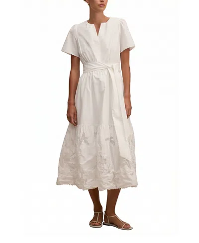 Ever New Women's Matilda Embroidered Tie Midi Dress In Multi