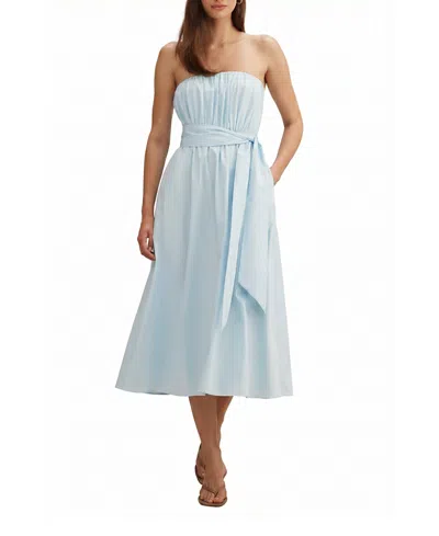 Ever New Women's Melissa Gathered Tie Midi In Blue