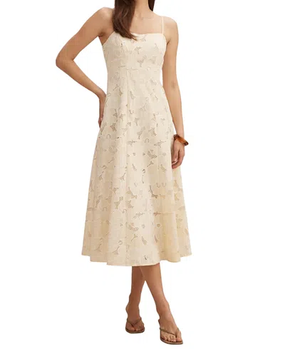 Ever New Women's Millie Embroidered Midi Dress In White