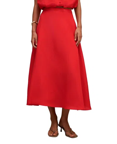 Ever New Women's Neve Circle Skirt In Red
