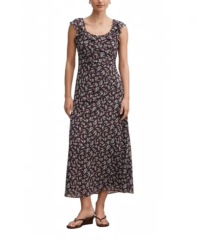 Ever New Women's Paige Ruffle Midi Dress In Gray