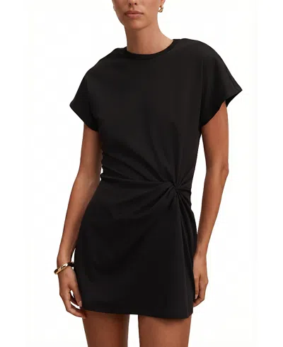Ever New Women's Rose T-shirt Twist Mini Dress In Black