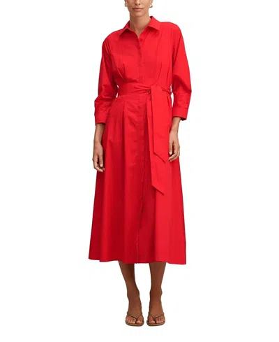 Ever New Women's Sally Cotton Shirt Midi Dress In Multi