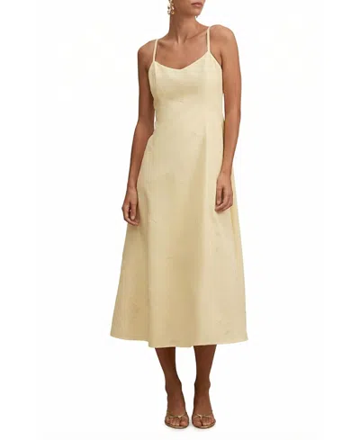 Ever New Women's Tiffany Embroidery Sequin Midi Dress In Neutral