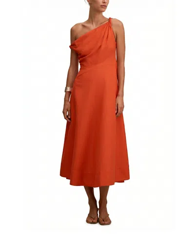 Ever New Women's Vinetta Asym Twist Midi Dress In Brown