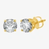 Ever Star 1 3/8 Ct. T.w. Lab-grown (g / Si1-si2) Diamond 10k Or 14k Gold Round Stud Earrings In Gold