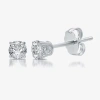 Ever Star 1/2 Ct. T.w. Lab-grown (g / Si1-si2) Diamond 10k Or 14k Gold Round Stud Earrings In Metallic
