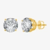 Ever Star 3 Ct. T.w. Lab-grown (g / Si2-i1) Diamond 14k Gold Round Stud Earrings In Yellow