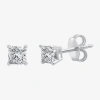Ever Star 3/4 Ct. T.w. Lab-grown (g/ Si1-si2) Diamond Princess-cut Stud Earrings In 10k Or 14k Gold In White