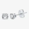Ever Star 3/8 Ct. T.w. Lab-grown (g / Si1-si2) Diamond 10k Or 14k Gold Round Stud Earrings In White