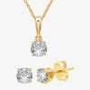 Ever Star (g / Si1-si2) 1 Ct. T.w. Lab Grown White Diamond 10k White Gold Round 2-pc. Jewelry Set In Gold