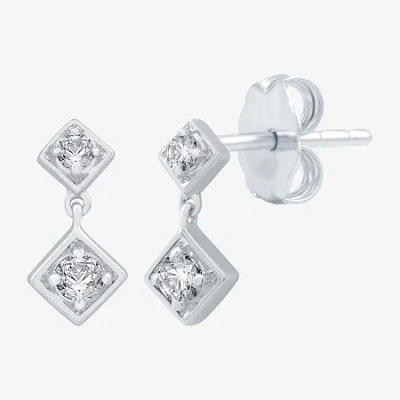 Ever Star (g / Si1-si2) 1/4 Ct.t.w. Lab-grown Diamond Sterling Silver Round Stud Earrings