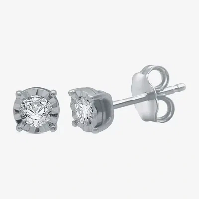 Ever Star (g / Si1-si2)  1/5 Ct. T.w. Lab Grown White Diamond Sterling Silver Or 14k Gold Over Silver In Metallic