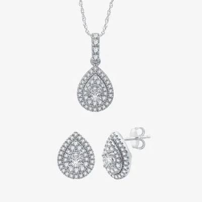 Ever Star (g / Si2-si3) 2 Ct. T.w. Lab Grown White Diamond 10k Or 14k Gold 2-pc. Jewelry Set In Metallic