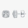 Ever Star (h-i / I1) 5/8 Ct. T.w. Lab Grown White Diamond 10k Gold 8.3mm Stud Earrings In Silver