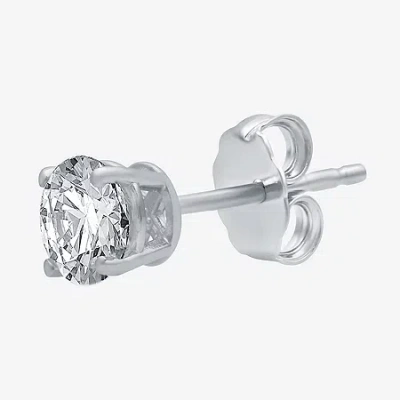 Ever Star (h-i / Si2-i1)  5/8 Ct. T.w. Lab Grown White Diamond 10k Gold 5.4mm Single Earring In Metallic