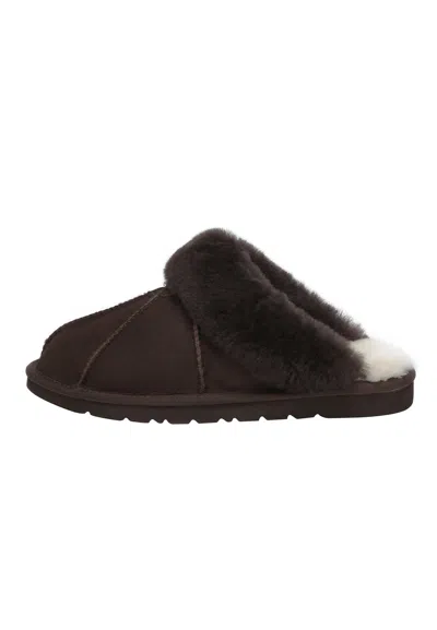Everau Australia Men's Brown Magpie Slippers In Chocolate