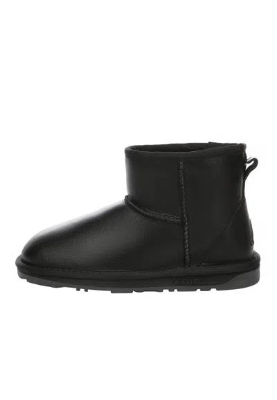 Everau Australia Women's Black Emu Nappa Mini Classic Boots