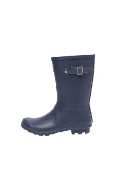 Everau Australia Women's Blue Penguin Mid-calf Gumboots In Navy
