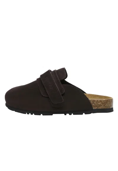 Everau Australia Women's Brown Norfolk Leather Sandals In Chocolate In Blue