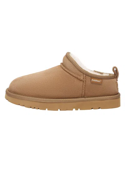 Everau Australia Women's Gold Quail Ultra Mini Boots In Chestnut