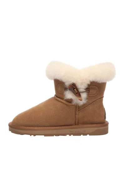 Everau Australia Women Robin Horn Toggle Button Mini Boots In Pink