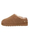 Everau Australia Women's Gold Snipe Plush Ankle Slippers In Chestnut In Brown