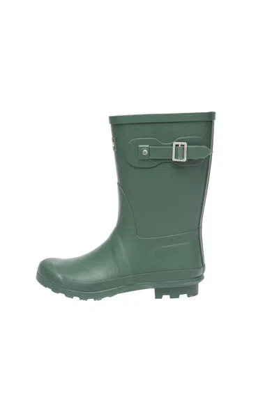 Everau Australia Women's Green Penguin Mid-calf Gumboots In Olive