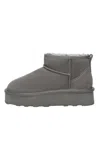Everau Australia Women's Heron Ultra Mini Platform Boots In Grey In Gray