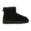 Everau Australia Women Ostrich Leather Short Boots In Black