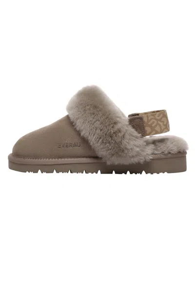 Everau Australia Women's Pelican Removable Strap Slingback Slippers In Brown In Multi