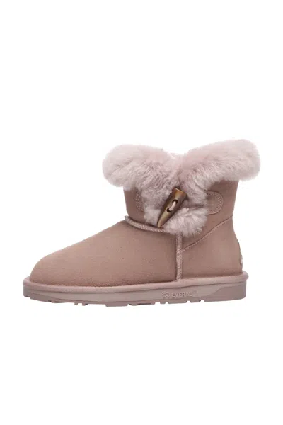 Everau Australia Women Robin Horn Toggle Button Mini Boots In Multi